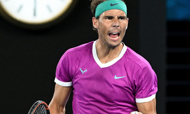 Rafa Nadal, a pesar del escafoides