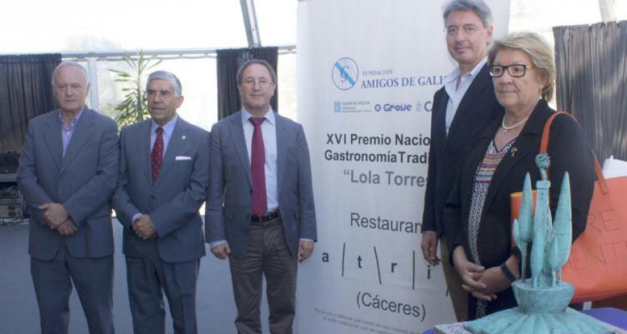 El restaurante cacereño Atrio se alza con el Premio Nacional de Gastronomía 
Lola Torres
