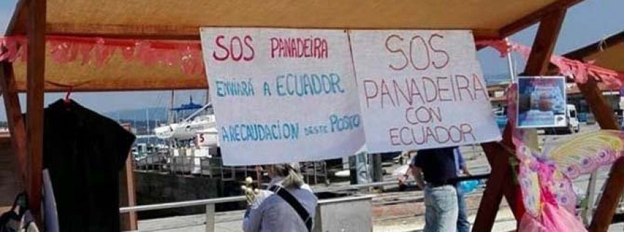 SANXENXO-SOS Panadeira recauda 215 euros  para Ecuador no mercado solidario