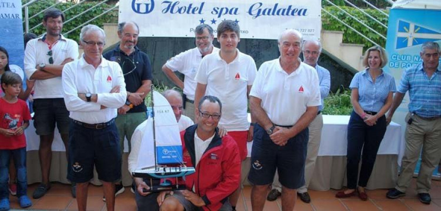 El “Sebrala Dos” del RCN Sanxenxo, ganador absoluto de la Regata Hotel Galatea