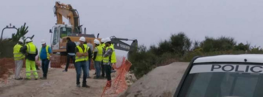 RIVEIRA-Un encargado de obra en la EDAR de Couso sufre la amputación de parte de una pierna