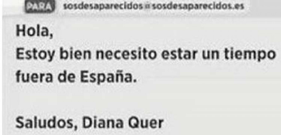 SOS Desaparecidos denunciará a Google para lograr el teléfono móvil del autor del e-mail que suplanta a Diana Quer