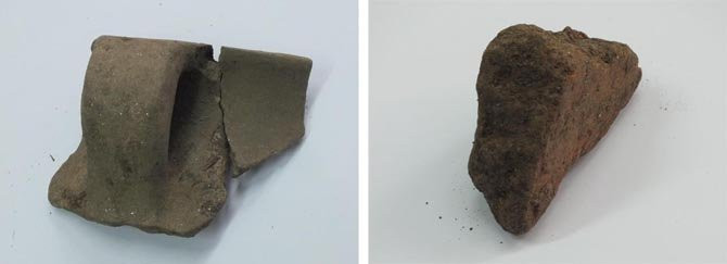 VALGA-Buscan un yacimiento en Laxes tras la aparición de restos de ánforas y tégulas