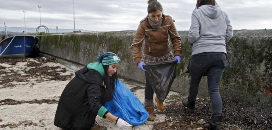 Retiran más de 300 litros de basura y plantas invasoras de O Cabodeiro