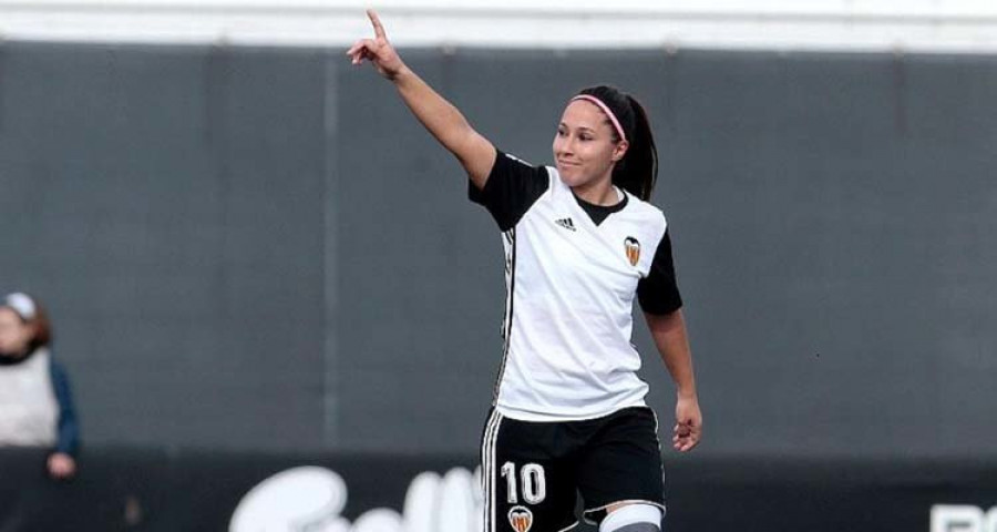 Mari Paz alcanza los 100 goles con el Valencia tras un hat-trick a la Real