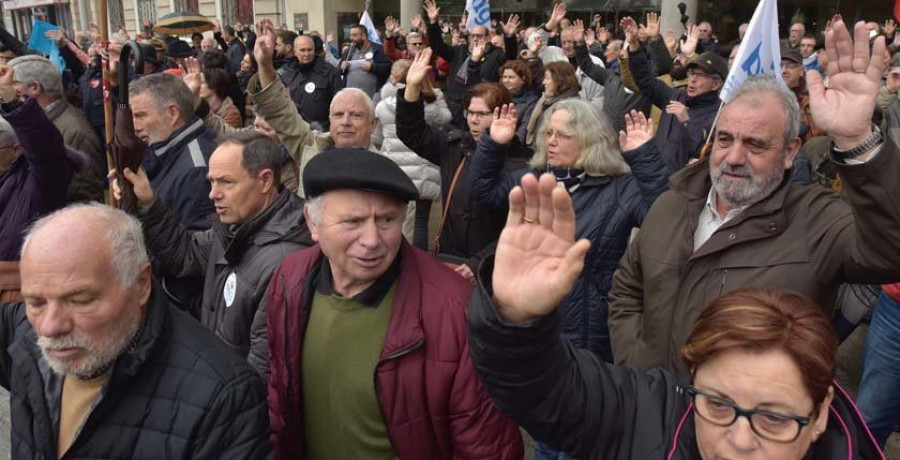 Los jubilados vuelven a salir a la calle para defender unas pensiones “dignas”