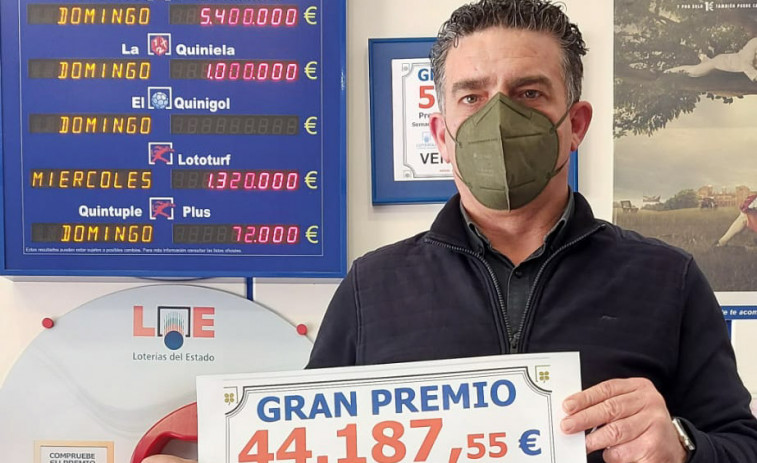 Un vecino de Ribeira gana 44.187 euros en el sorteo de la Bonoloto del jueves