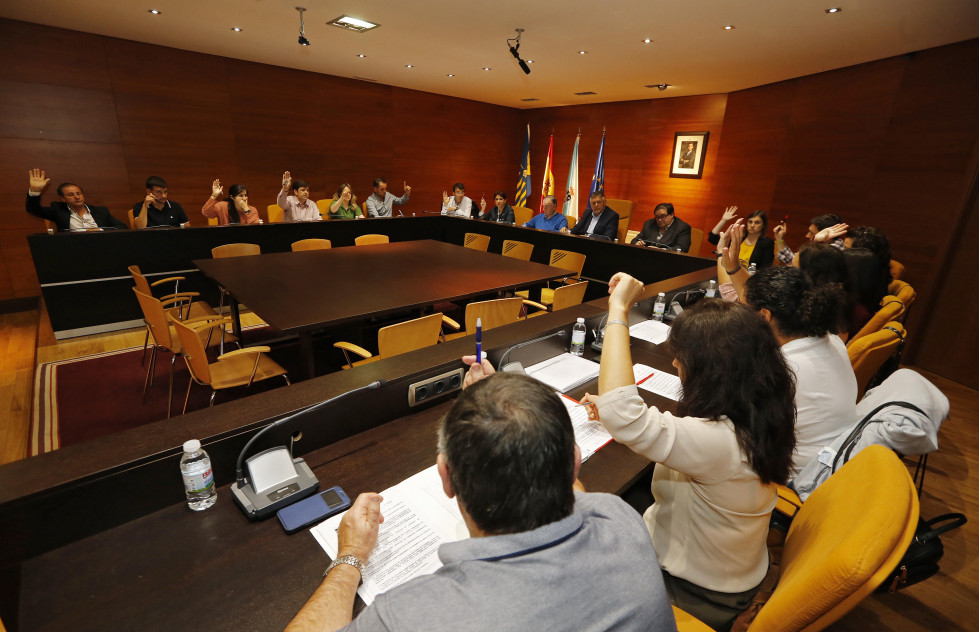 Una votación durante una sesión anterior del órgano colegiado  Gonzalo Salgado