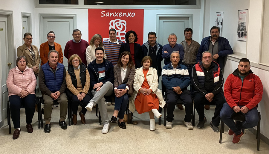 Esta es la candidatura del PSOE en Sanxenxo