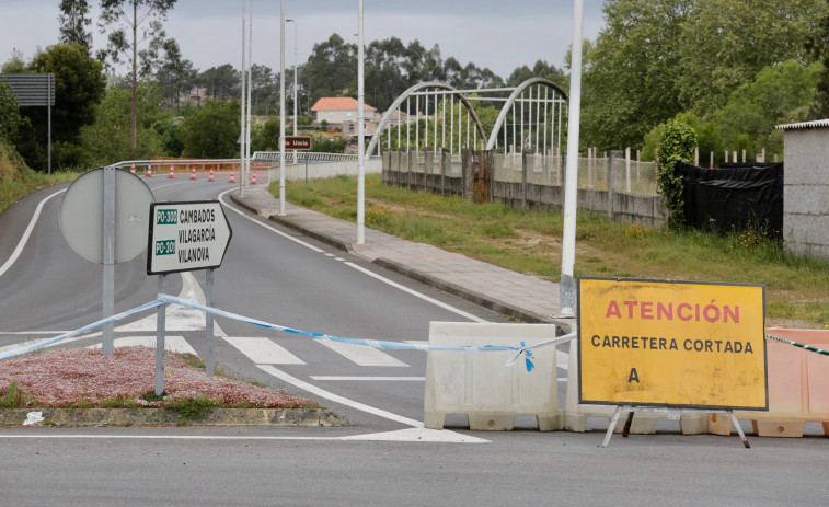 La oxidación, posible causa del colapso del puente de Pontearnelas, que se apuntalará