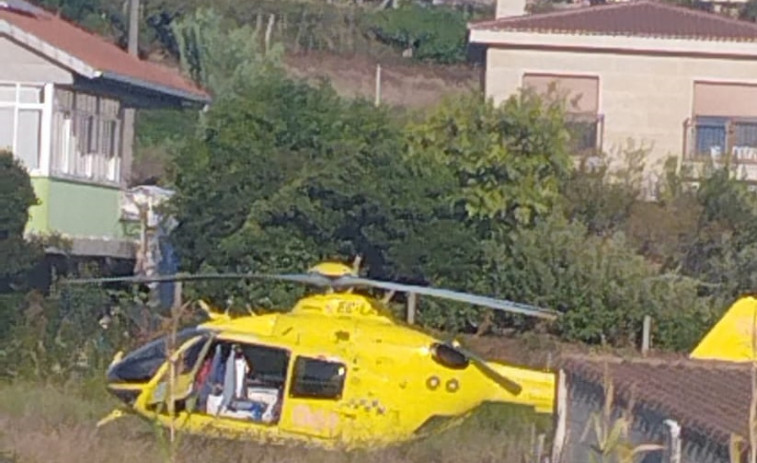 Aterriza el helicóptero del 061 en Guillán por un infarto