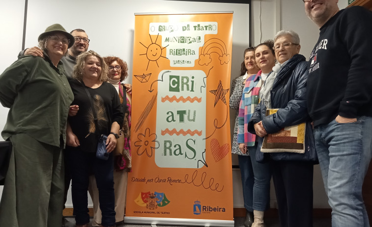 El Gobierno local de Ribeira confía en inaugurar en primavera el auditorio con su grupo teatral y la obra “Criaturas”