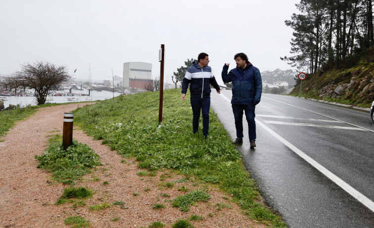 Arosa acusa de “desidia” a la Xunta por la falta de carril bici en el vial a O Xufre 15 años después