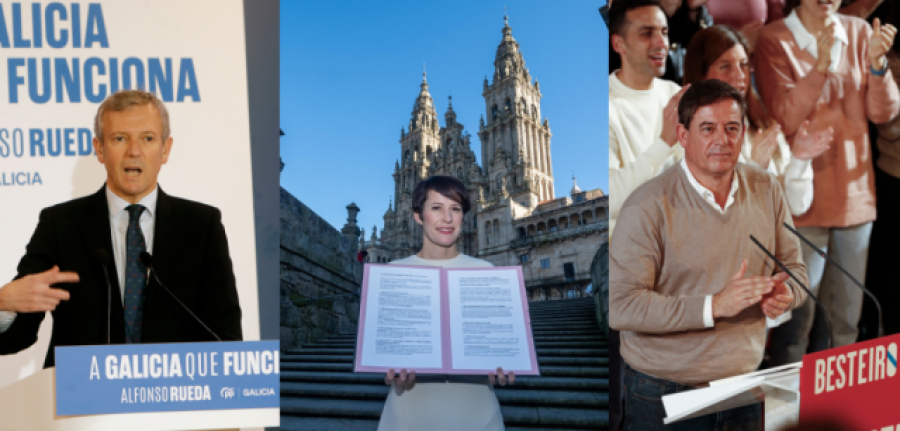 Inicio de la campaña del 18-F: A Coruña, Lugo y Santiago, los lugares elegidos