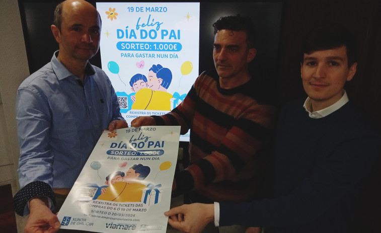 La Asociación de Empresarios de Ribeira sorteará por el Día del Padre 1.000 euros para gastar en 24 horas