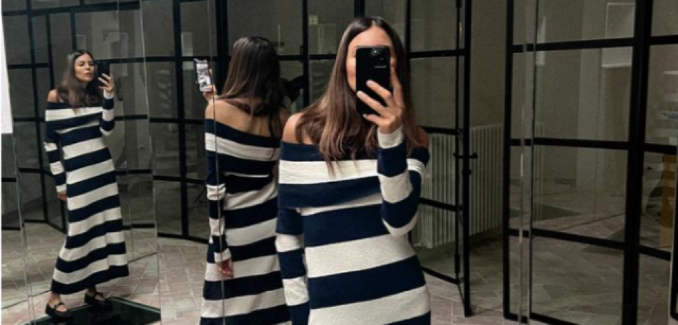 De punto y rayas: así es el nuevo vestido viral de Zara por menos de 30 euros