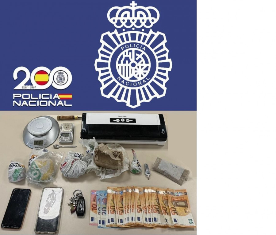 La Policía Nacional desarticula un grupo de venta de heroína tras un registro en Vilagarcía