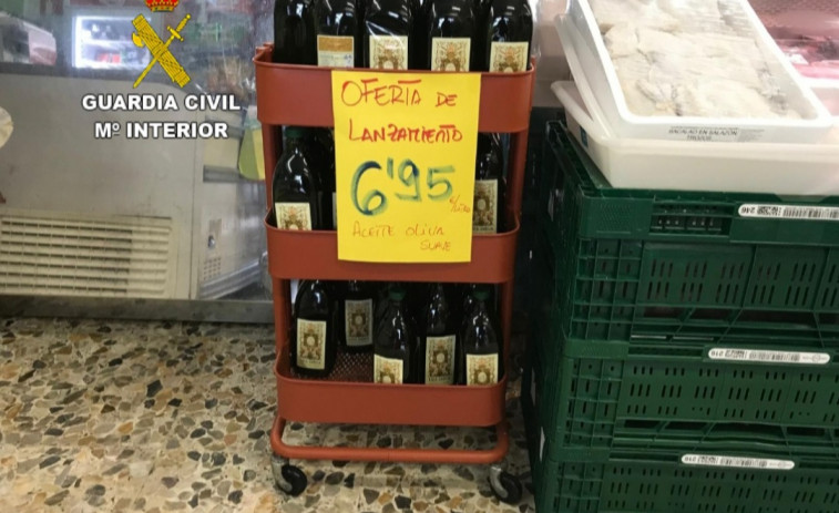 Intervienen en Ribadumia 1.200 litros de aceite de oliva de Portugal con etiquetado irregular