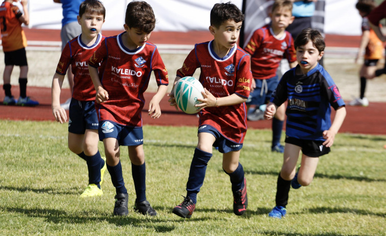 Vilagarcía se convirtió en la capital del rugby base en Galicia