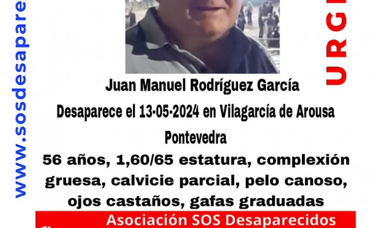 Buscan a un hombre de 56 años desaparecido en Vilagarcía