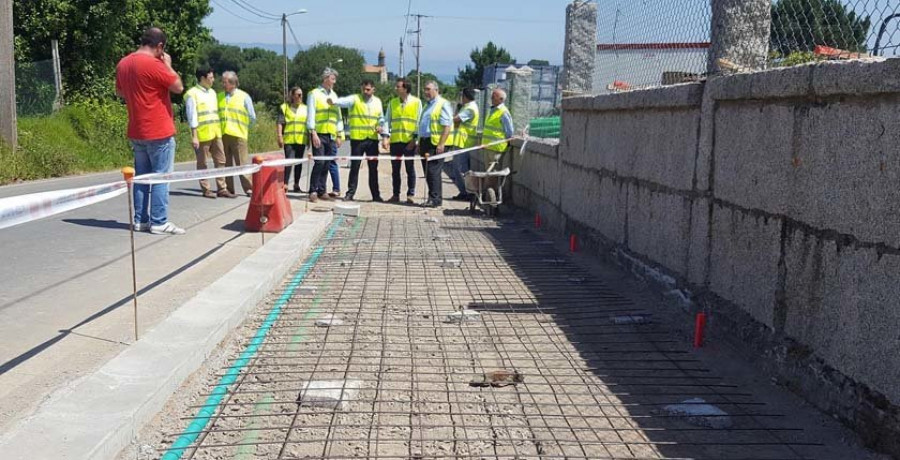 Las obras de humanización de la carretera de San Vicente pararán durante julio y agosto