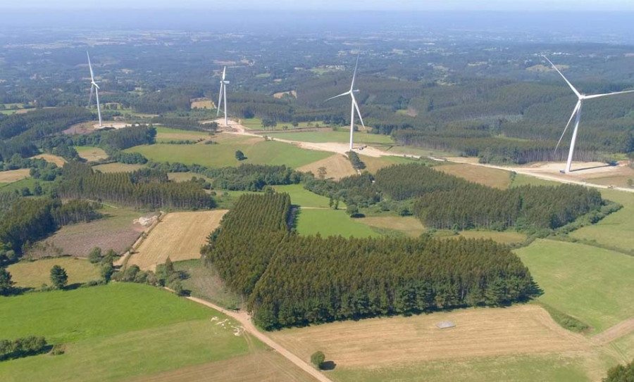 La energía eólica representa el 47% de la demanda eléctrica en Galicia