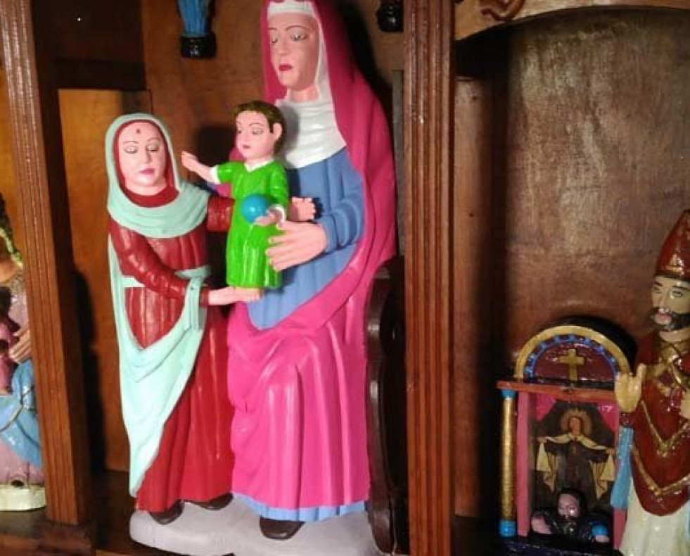 Repintan “a lo ecce homo” tres tallas del siglo XV en Asturias
