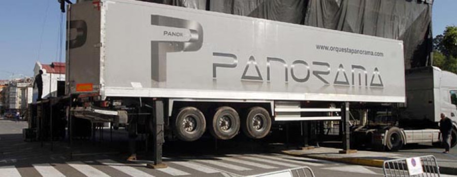 O GROVE - Cae desde dos metros y se queda inconsciente cuando desmontaba  el palco de Panorama
