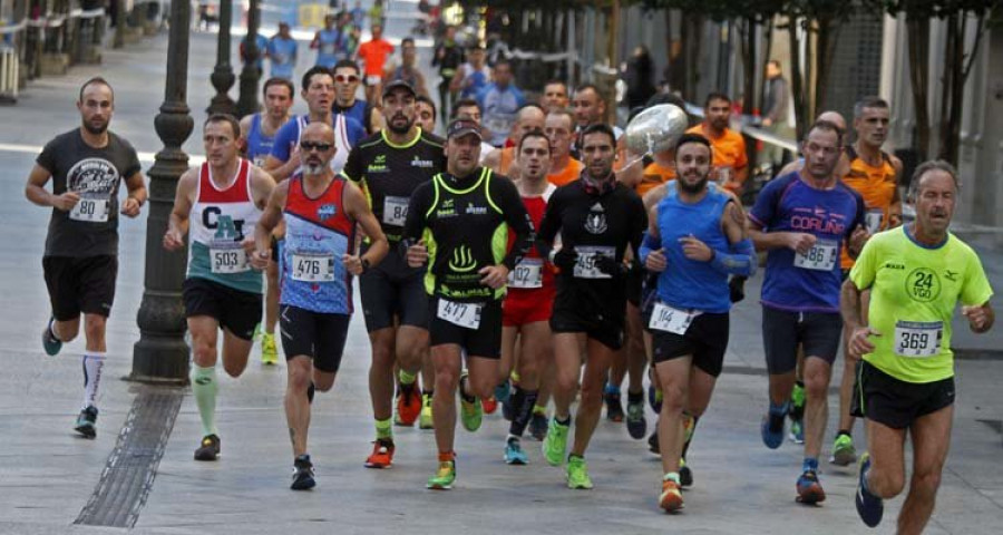 Miguel Penedo y Marisé Astorga reinan en la media maratón solidaria de Zona Aberta