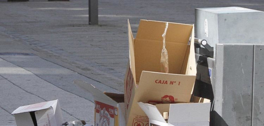 Cambados pone en marcha un servicio de recogida de cartón puerta a puerta para comercios y empresas