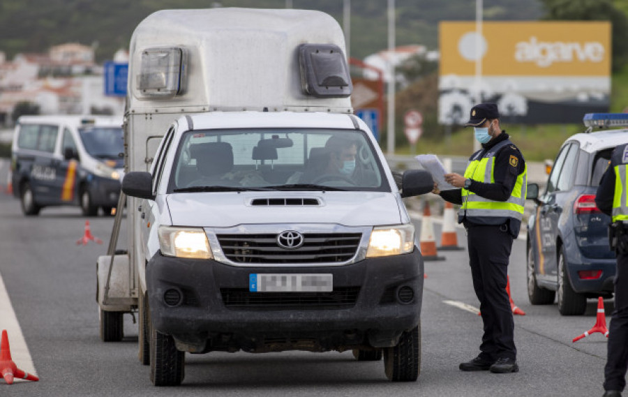 Restablecidos los controles con Portugal en una jornada con tráfico fluido y normalidad