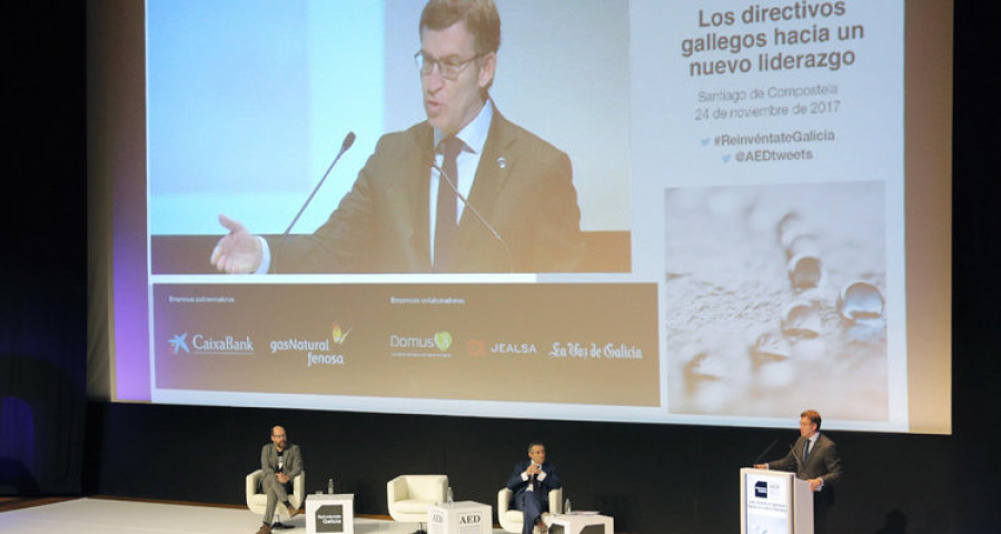 Feijóo atribuye la “mejora económica” a la formación y a la contribución de los emprendedores