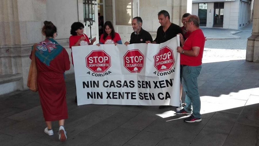 El partido judicial coruñés tramitó casi un proceso de desahucio al día durante el año pasado
