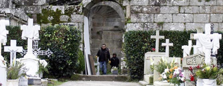 El cementerio de Santa Mariña, escenario de una exitosa serie de la televisión gallega