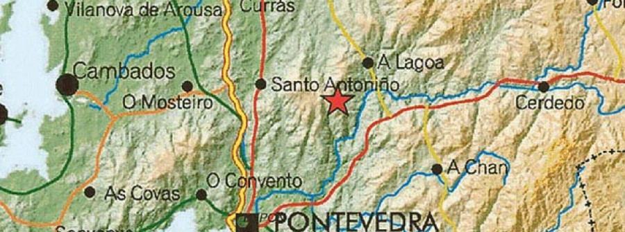 Un terremoto de magnitud 3 y  con epicentro en Campo Lameiro hace temblar O Salnés y Barbanza