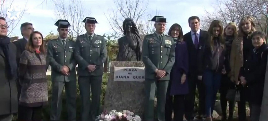 Un busto y una plaza con su nombre en unos jardines de Pozuelo de Alarcón recuerdan para siempre a Diana Quer