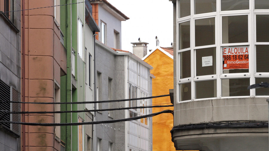 Vilagarcía supera la media nacional 
con un 22 por ciento de viviendas vacías