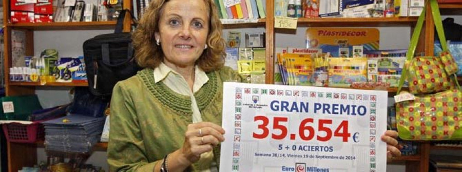 El Euromillón premia con 35.600 euros  un boleto sellado en la Librería Don López