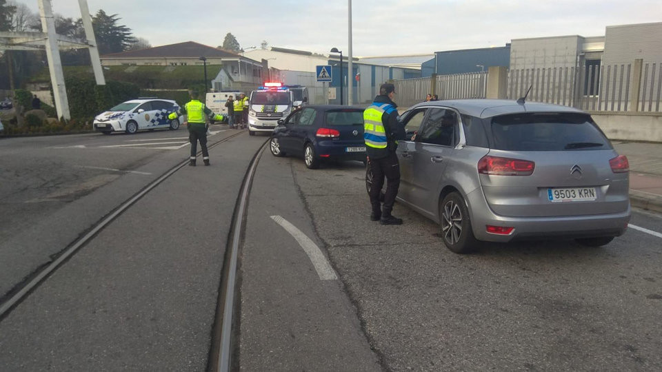 Un control de drogas y alcohol en Vilagarcía se salda con 10 denuncias