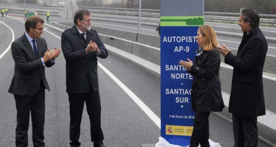 Rajoy reafirma su compromiso con Galicia y sus infraestructuras al ampliar un tramo de la AP-9