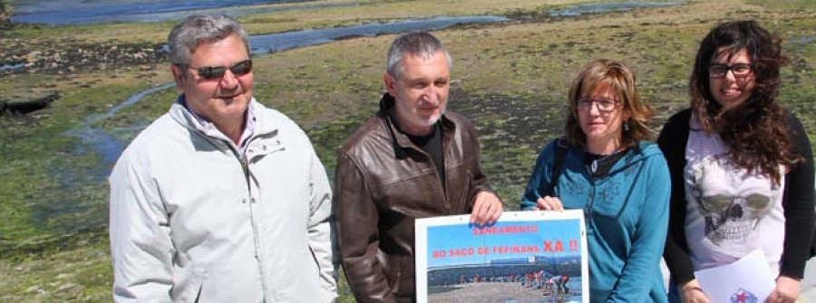 CAMBADOS-BNG y mariscadoras abordan  el saneamiento del Saco