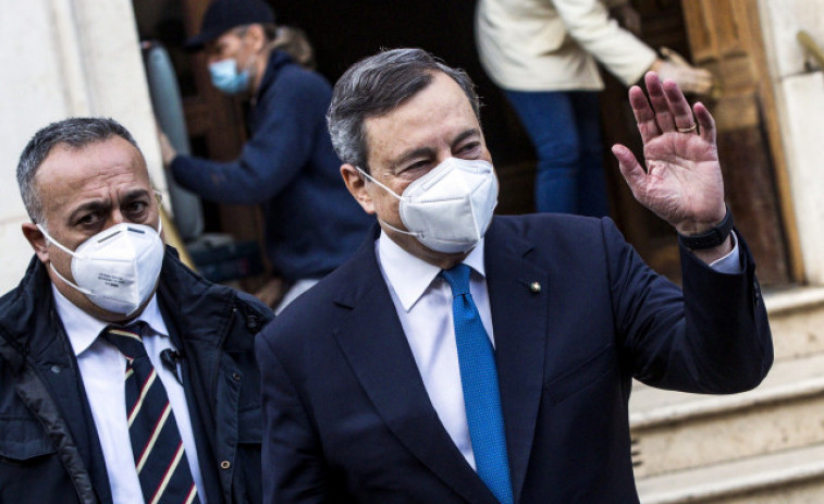 Draghi recaba los primeros apoyos para formar un nuevo Gobierno en Italia