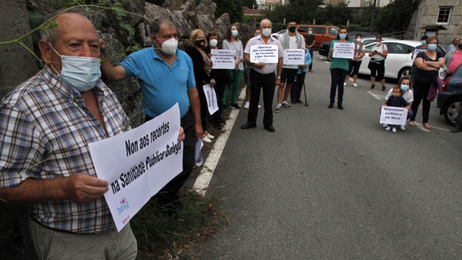 El BNG saca a la calle el malestar por la sola presencia de un médico para todo el municipio