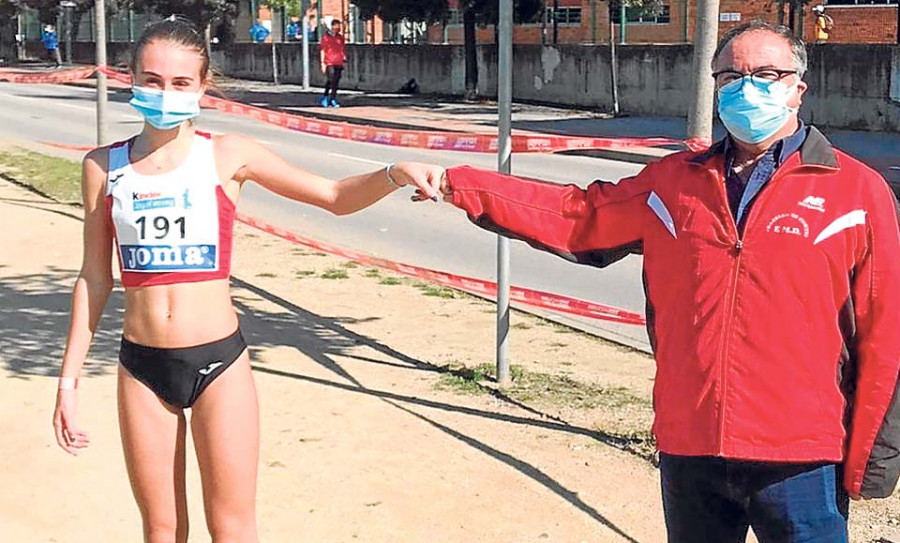 Nati Rivas, finalista en el Campeonato de España en  3 km marcha