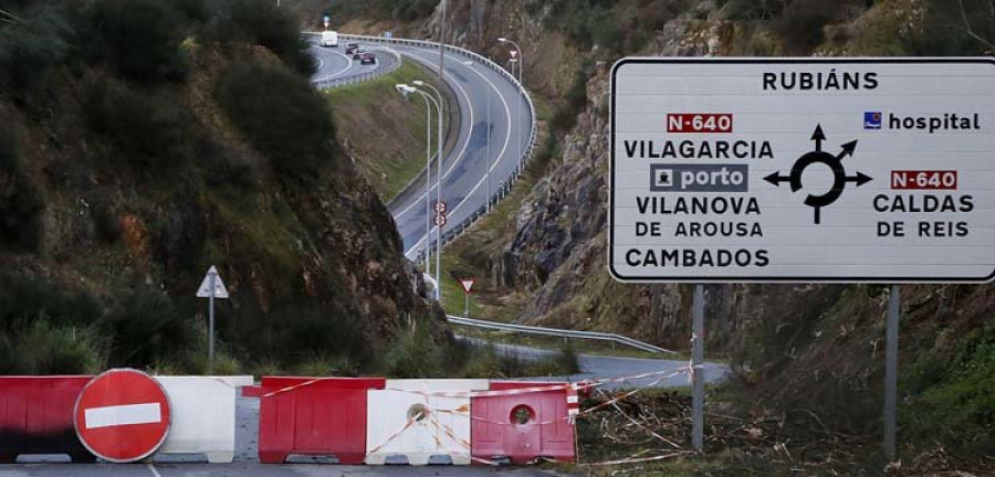 Durán responsabiliza a Vilagarcía de crear más peligrosidad al cerrar el vial de Baión