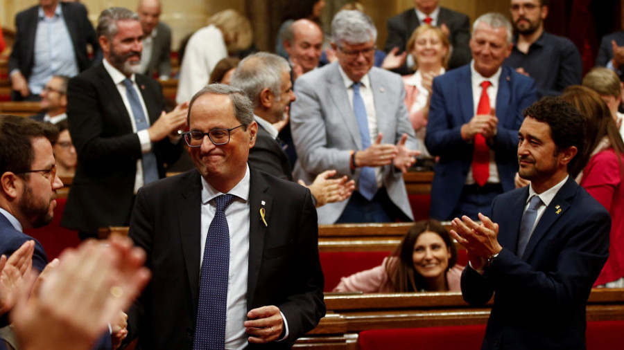 El Parlament rechaza la moción de Cs contra Torra que solo respalda el PP