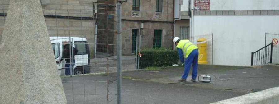 CAMBADOS´-Tragsa inicia las obras para reforzar la escalinata, construida hace medio siglo