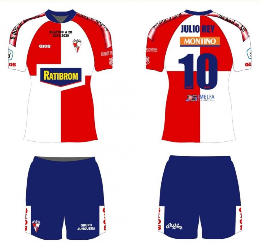 El Arosa tendrá una camiseta exclusiva para jugar el play- off