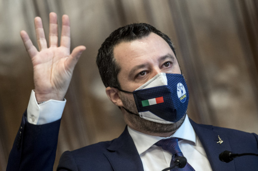 Salvini se muestra dispuesto a apoyar un Gobierno con Draghi