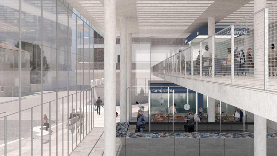 Sanxenxo presenta la idea ganadora para el nuevo mercado, “un edificio traslúcido, sostenible y funcional”